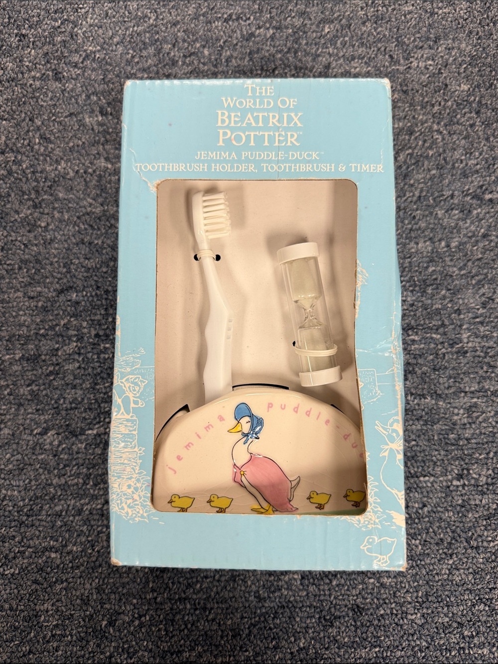 Beatrix Potter Jemima Puddle-Duck Toothbrush Holder Toothbrush & Timer